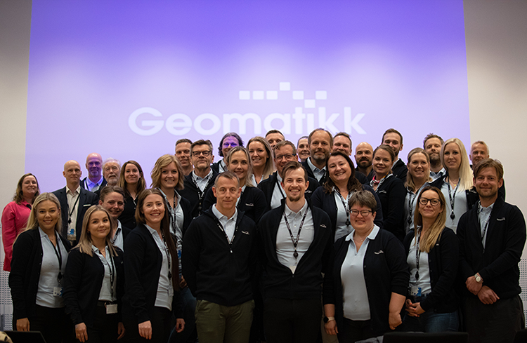 Bilde av ansatte i Geomatikk på Kundeforum 2022
