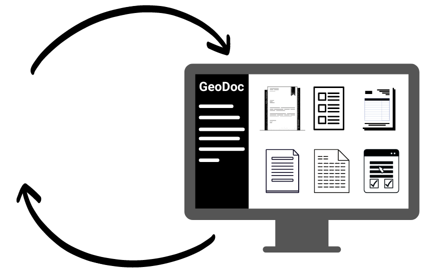 Grafisk illustrasjon av GeoDoc synk